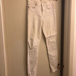 Gap White Skinny Jeans 27T